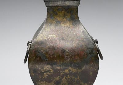 图片[2]-Fang wine vessel with animal-mask ring handles, Han dynasty (206 BCE-220 CE)-China Archive